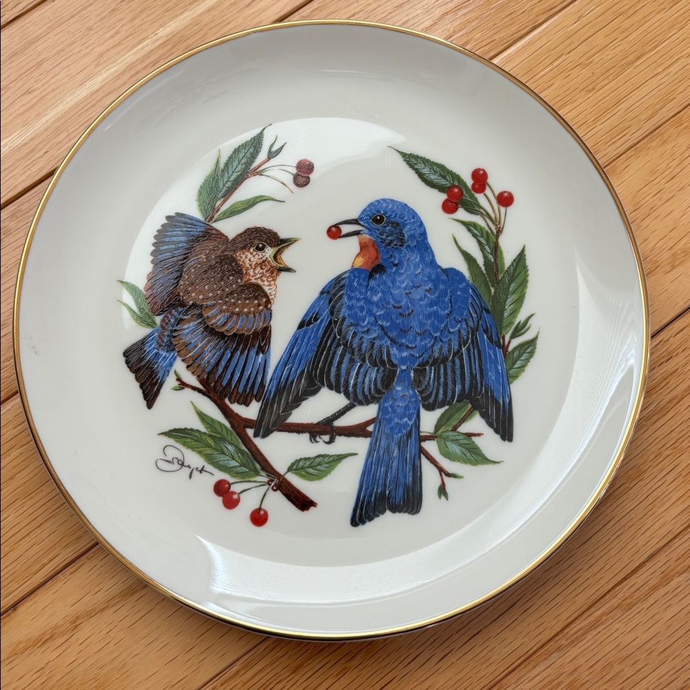 Royal Cornwall "The‎ Fledgling" collector plate from the 1978 "Four Seasons"
